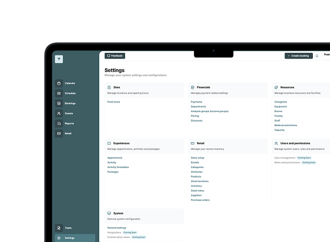 Product UI Detail Image - Settings & configuration