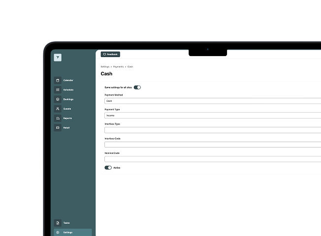 Product UI Detail Image - Payments & financial setup