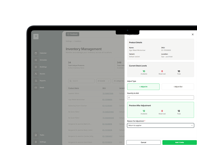 Product UI Detail Image - Retail & stock management